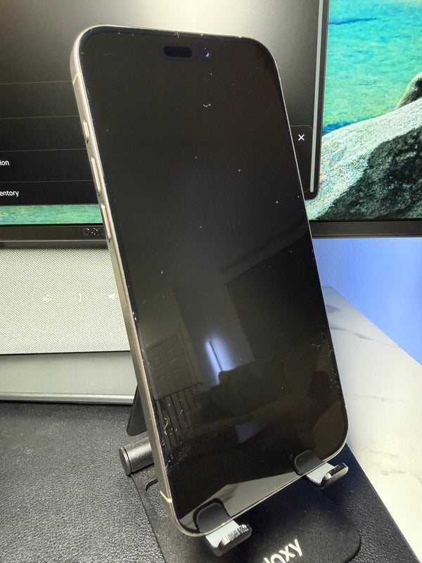 Apple iPhone 15 Pro Max 256GB — Natural Titanium / Unlocked — front