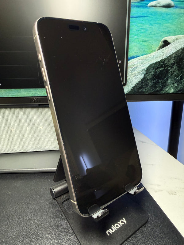 Apple iPhone 15 Pro Max 256GB — Natural Titanium / AT&T — front