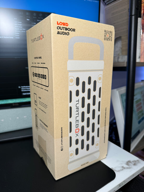 Turtlebox Ranger Rugged Portable Waterproof Bluetooth Speaker — Ivory — front